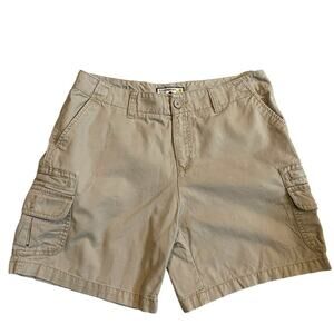 Vintage Caribbean Joe khaki high rise  cargo shorts size 10